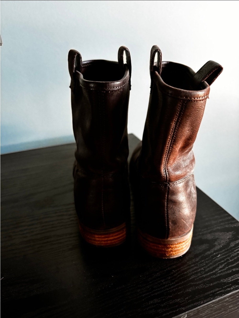 Sole Society Brown Leather Ankle Booties 7 - Picture 4 of 10
